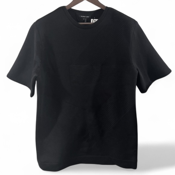 NWT Men’s Helmut Lang Oversize Embroidered Black Tee Size Medium